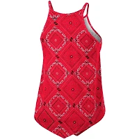 Women's Colosseum x Wrangler Scarlet Nebraska Huskers Bandana Tank Top