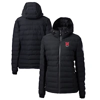 Veste matelassée isolante entièrement zippée pour femme, noire, des Nebraska Huskers Alumni Mission Ridge Repreve Eco, Cutter & Buck