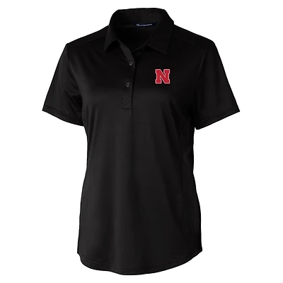 Polo Prospect noir Cutter & Buck pour femme, Nebraska Huskers