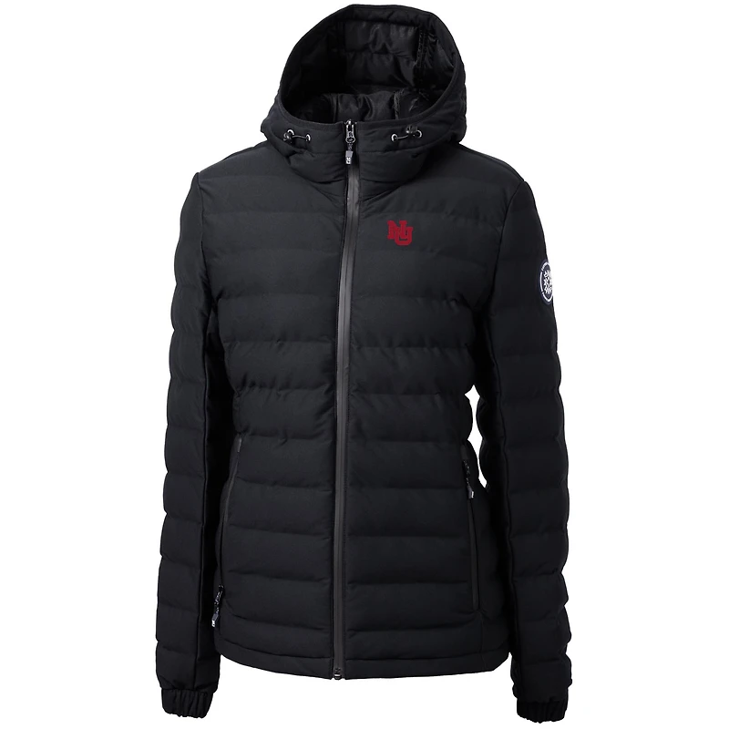 Doudoune isolante entièrement zippée pour femme, noire, Nebraska Huskers Ridge Repreve Eco, Cutter & Buck