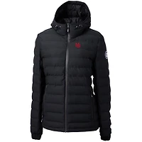 Doudoune isolante entièrement zippée pour femme, noire, Nebraska Huskers Ridge Repreve Eco, Cutter & Buck