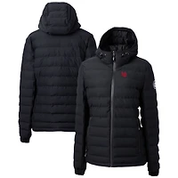 Doudoune isolante entièrement zippée pour femme, noire, Nebraska Huskers Ridge Repreve Eco, Cutter & Buck