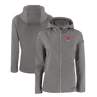 Veste zippée intégrale recyclée en softshell Evoke Eco pour femme, Cutter & Buck Pewter, Nebraska Huskers Alumni