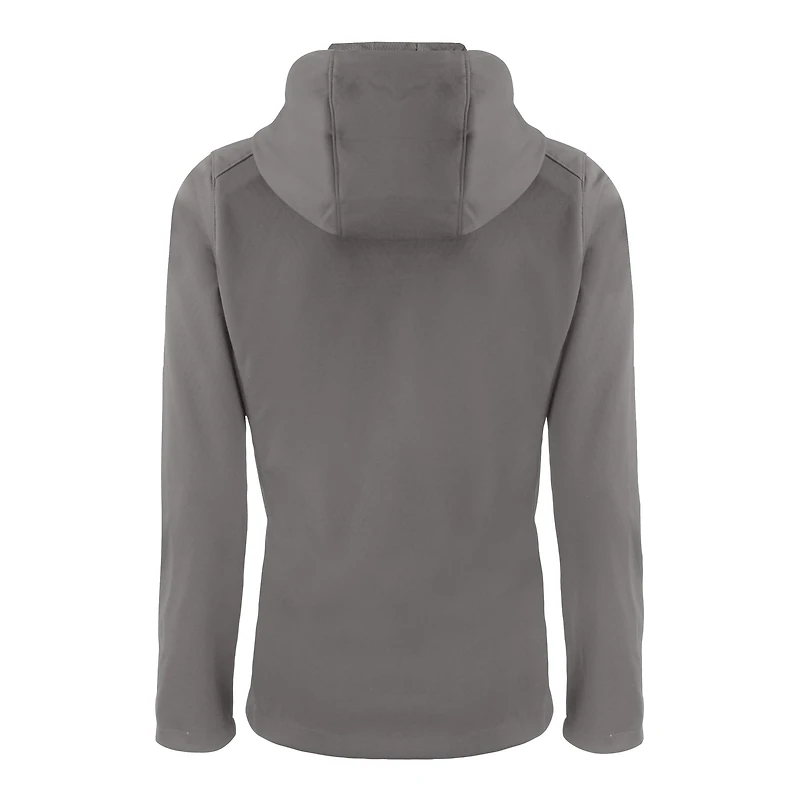 Veste zippée intégrale recyclée en softshell Evoke Eco pour femme, Cutter & Buck Pewter, Nebraska Huskers Alumni