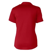 Women's Cutter & Buck  Scarlet Nebraska Huskers Alumni DryTec Prospect Textured Stretch Polo