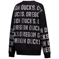 Women's Gameday Couture  Black Nebraska Huskers Oversized Hype Era Sweatshirt