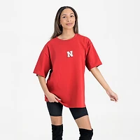 Women's Gameday Couture Scarlet Nebraska Huskers Oversized Back at Ya T-Shirt