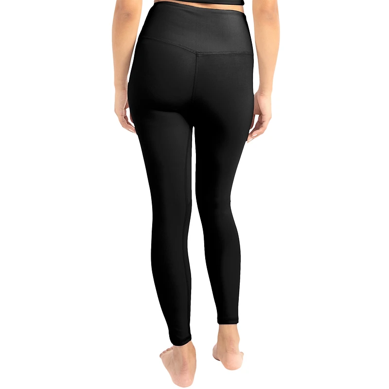 Ensemble soutien-gorge et leggings mi-longs doux au beurre Nebraska Huskers noirs de la marque Kadi pour femmes