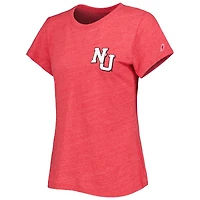 League Collegiate Wear pour femmes Heather Scarlet Nebraska Huskers Intramural Classic 2-Hit T-shirt triple mélange