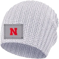 Bonnet en tricot Love Your Melon Nebraska Huskers pour femme, gris
