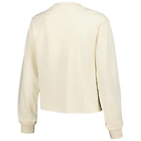 T-shirt court à manches longues pour femmes, couleurs naturelles des Huskers du Nebraska, confort de basket-ball