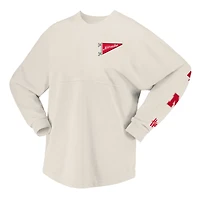 T-shirt à manches longues local Spirit Jersey naturel Nebraska Huskers pour femmes
