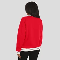 Sweat-shirt Scarlet Nebraska Huskers Seal pour femme par Erin Andrews