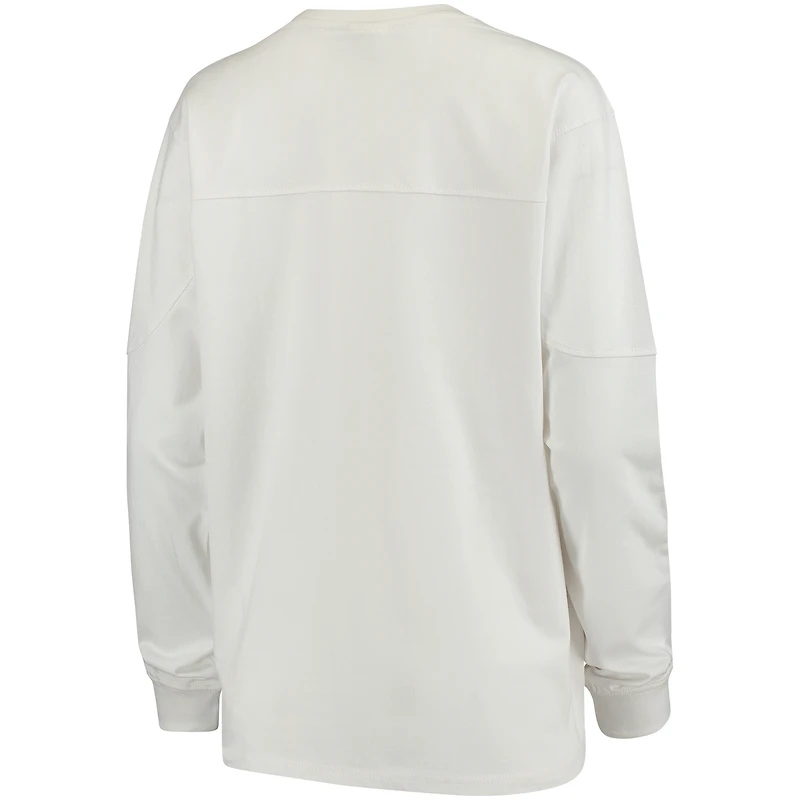 T-shirt à manches longues Edith des Huskers du Nebraska blanc pour femme