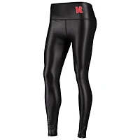 Leggings Nebraska Huskers Shine Liquid Noir ZooZatz pour femmes