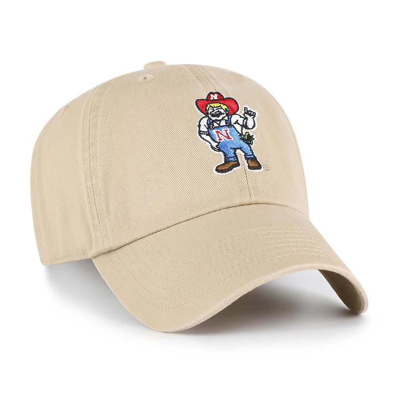 Youth '47 Khaki Nebraska Huskers Clean Up Adjustable Hat