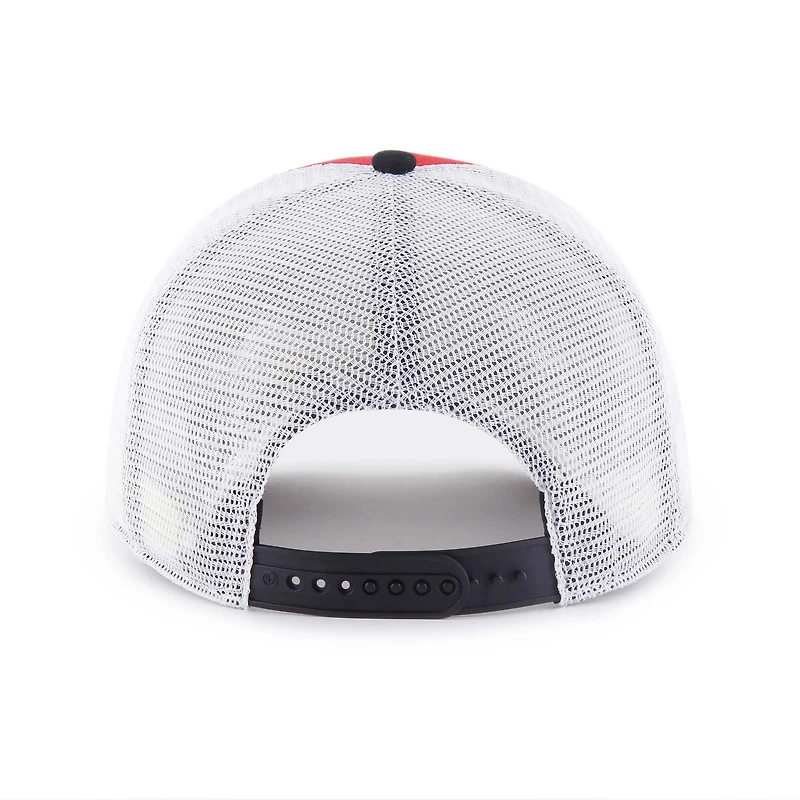 Casquette de camionneur ajustable Nebraska Huskers Super Stripe Hitch pour jeunes, couleur écarlate/noir, 1947