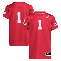 Maillot réplique adidas #1 Scarlet Nebraska Huskers pour jeunes