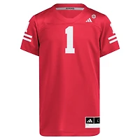 Maillot réplique adidas #1 Scarlet Nebraska Huskers pour jeunes