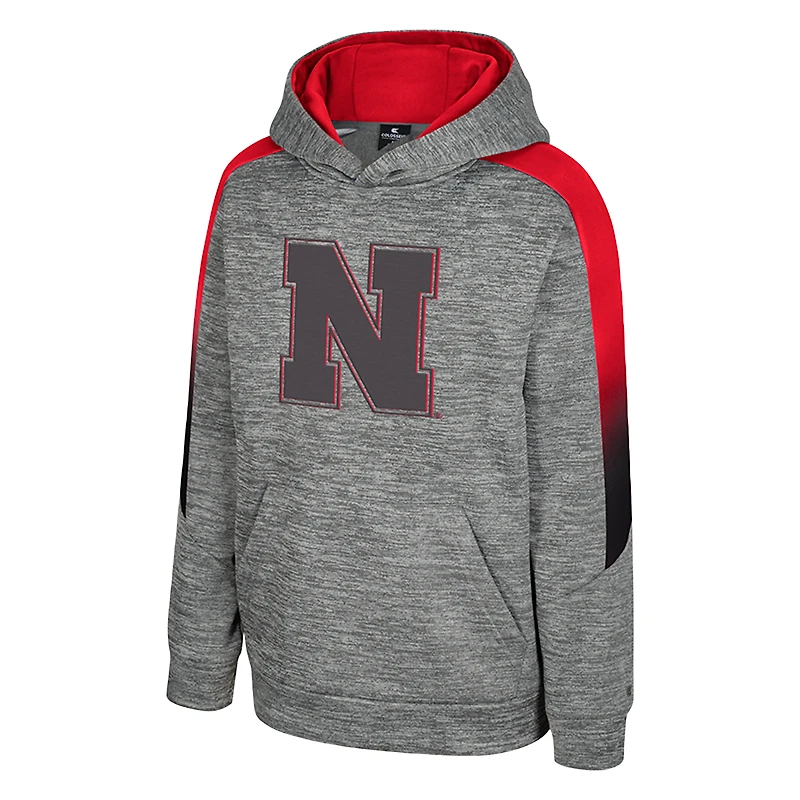 Sweat à capuche gris The Gang des Nebraska Huskers du Colisée pour jeunes