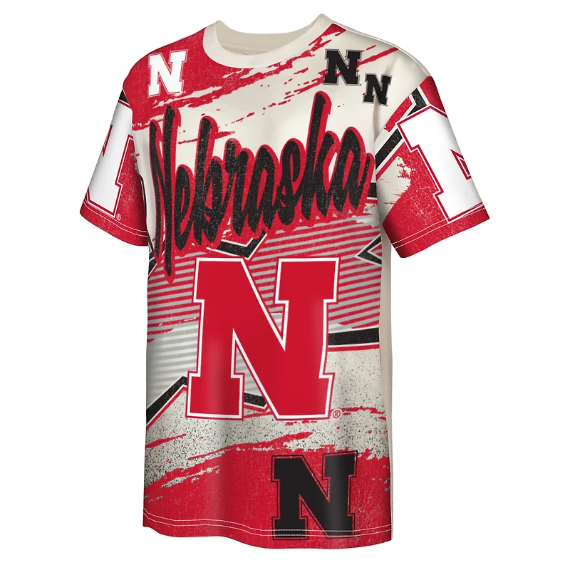 Youth Outerstuff  Cream Nebraska Huskers Make Noise T-Shirt