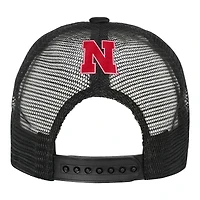 Youth Outerstuff Scarlet/Cream Nebraska Huskers Modern Fan Trucker Adjustable Hat