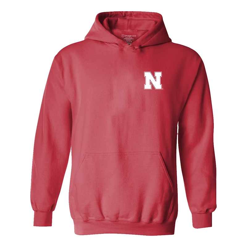 Youth  Scarlet Nebraska Huskers Classic Holiday Sweater Hoodie