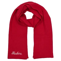 ZooZatz Scarlet Nebraska Huskers Fashion Knit Scarf