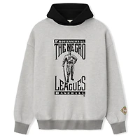 Men's Heather Gray/Black Fear of God x Negro Leagues Baseball Museum Fleece Pullover Hoodie