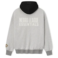 Men's Heather Gray/Black Fear of God x Negro Leagues Baseball Museum Fleece Pullover Hoodie