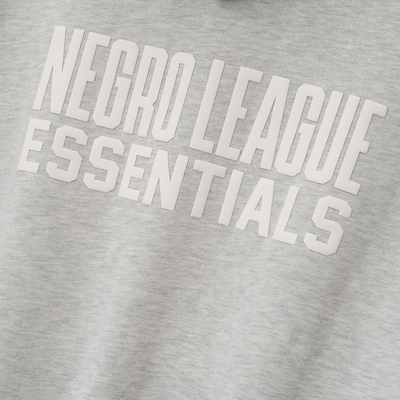 Men's Heather Gray/Black Fear of God x Negro Leagues Baseball Museum Fleece Pullover Hoodie