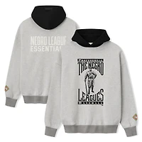 Men's Heather Gray/Black Fear of God x Negro Leagues Baseball Museum Fleece Pullover Hoodie