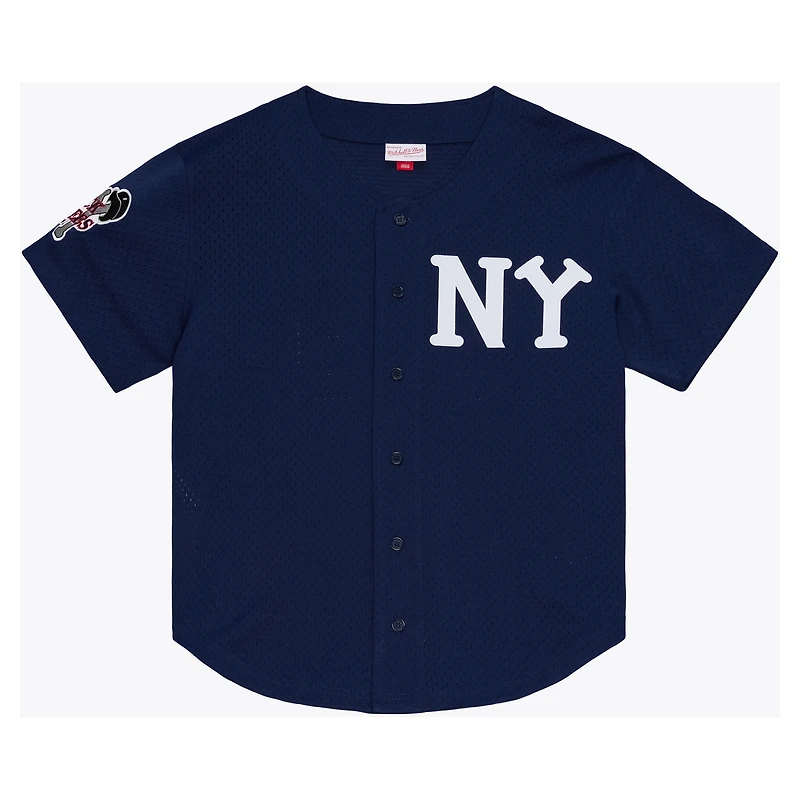 Men's Mitchell & Ness Aaron Judge Navy New York Black Yankees Batting Practice Jersey