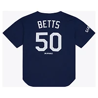 Men's Mitchell & Ness Mookie Betts Navy Los Angeles Giants Batting Practice Jersey