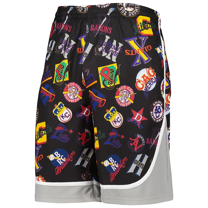 Men's Stitches Black Negro League Shorts