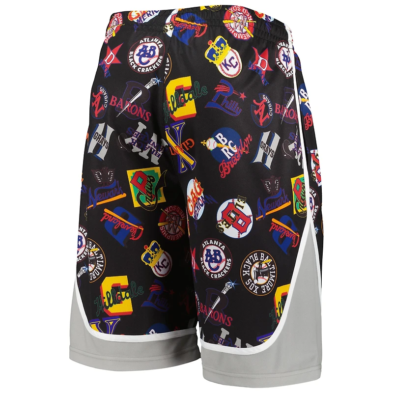Men's Stitches Black Negro League Shorts