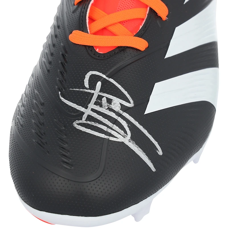 Clarence Seedorf Netherlands National Team Autographed Black/Orange adidas Predator Soccer Cleat