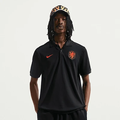 Men's Nike Black Netherlands National Team Dri-FIT Polo