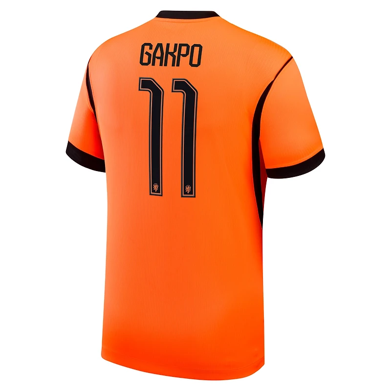 Men's Nike Cody Gakpo Orange Netherlands National Team 2026 Home Stadium Replica Jersey