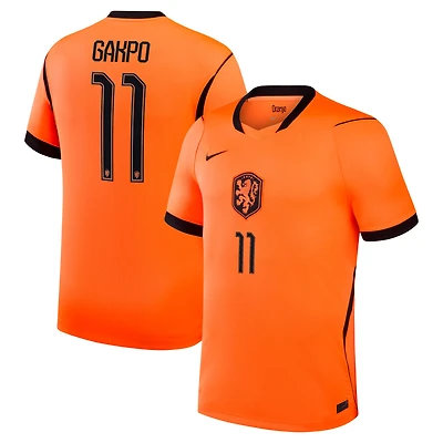 Men's Nike Cody Gakpo Orange Netherlands National Team 2026 Home Stadium Replica Jersey