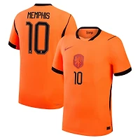 Men's Nike Memphis Depay Orange Netherlands National Team 2026 Home Match Authentic Jersey