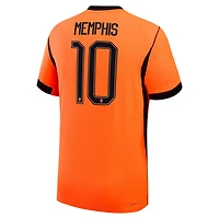 Men's Nike Memphis Depay Orange Netherlands National Team 2026 Home Match Authentic Jersey