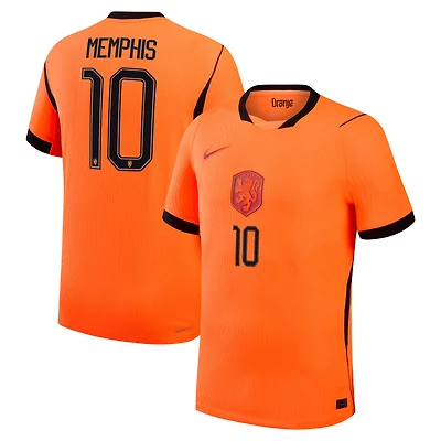 Maillot domicile authentique Nike Memphis Depay orange de l'équipe nationale des Pays-Bas 2026 pour homme
