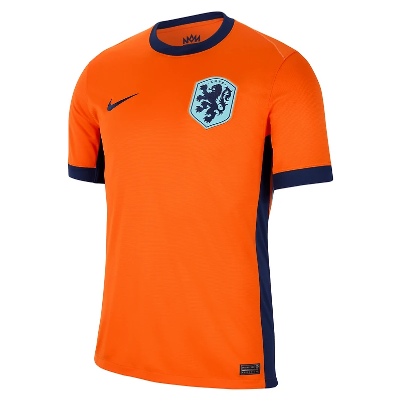 Maillot vierge Nike orange pour homme de l'équipe nationale des Pays-Bas 2024 domicile