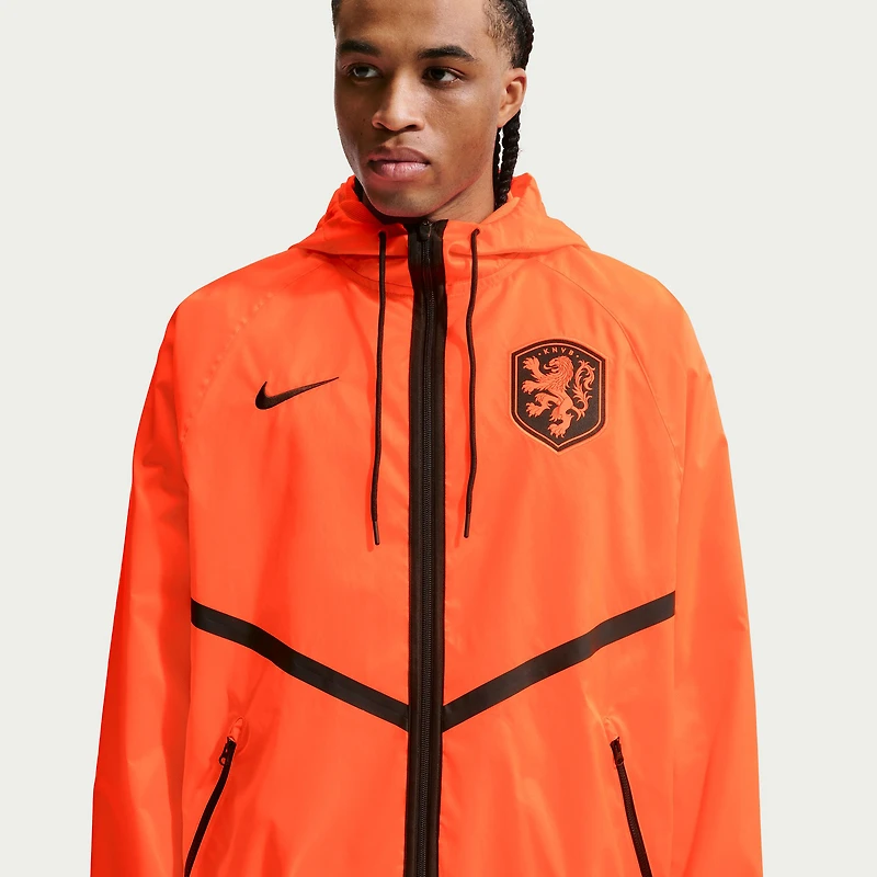 Men's Nike Orange Netherlands National Team 2026 Anthem Dri-FIT Full-Zip Hooded Jacket