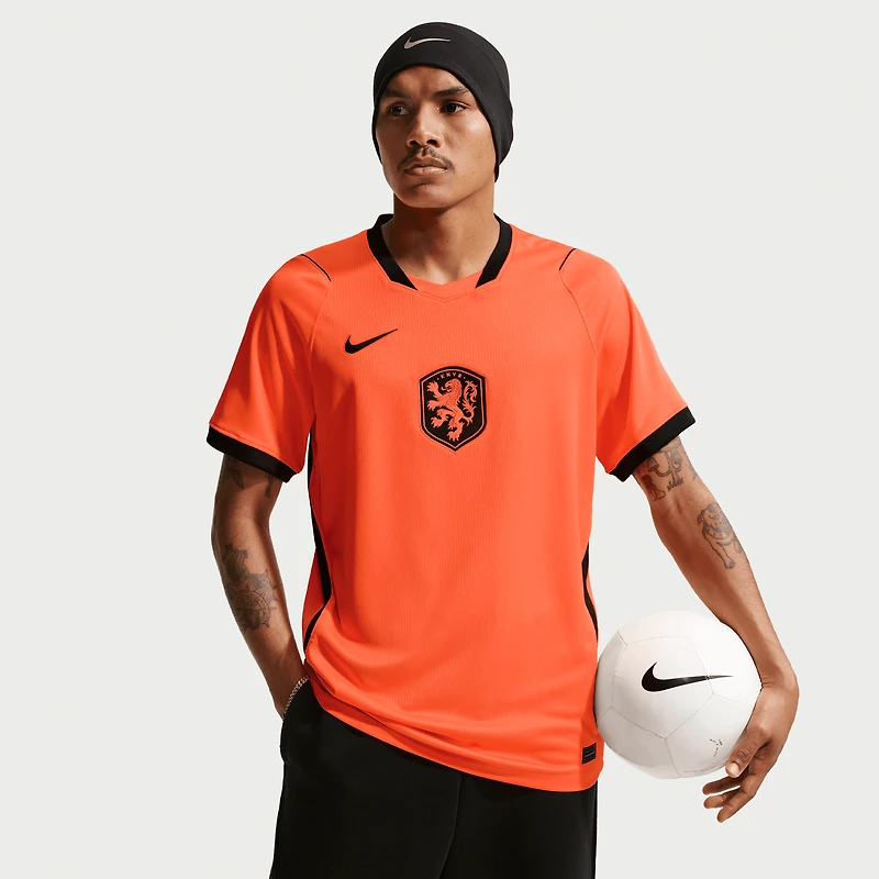 Maillot réplique domicile stade Nike orange de l'équipe nationale des Pays-Bas pour homme (2026)