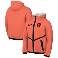 Men's Nike Orange Netherlands National Team Anthem Mesh Dri-FIT Full-Zip Hooded Jacket