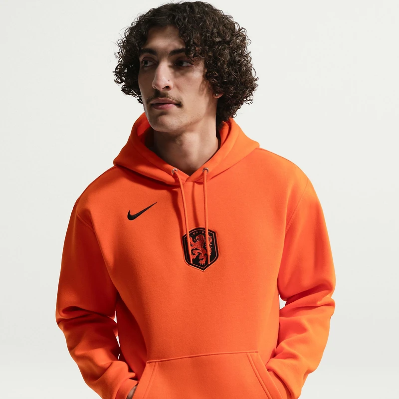Men's Nike Orange Netherlands National Team Club Hoodie