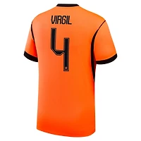 Maillot réplique domicile Nike Virgil van Dijk orange de l'équipe nationale des Pays-Bas 2026