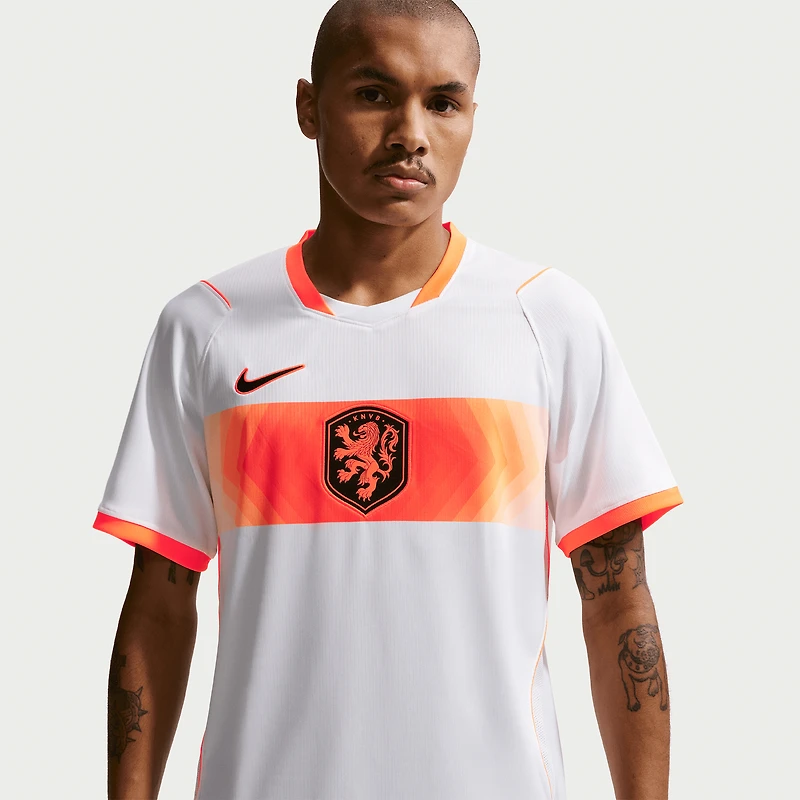 Men's Nike  White Netherlands National Team 2026 Away Stadium Replica Jersey